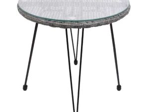 Τραπέζι Κήπου Faramond 0020-121-023 Φ54x52cm Grey