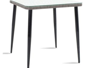 Τραπέζι Naoki 140-000002 80x80x78cm Black-Grey Pakoworld