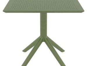 Τραπέζι Sky 20.0248 80X80X74cm Olive Green Siesta